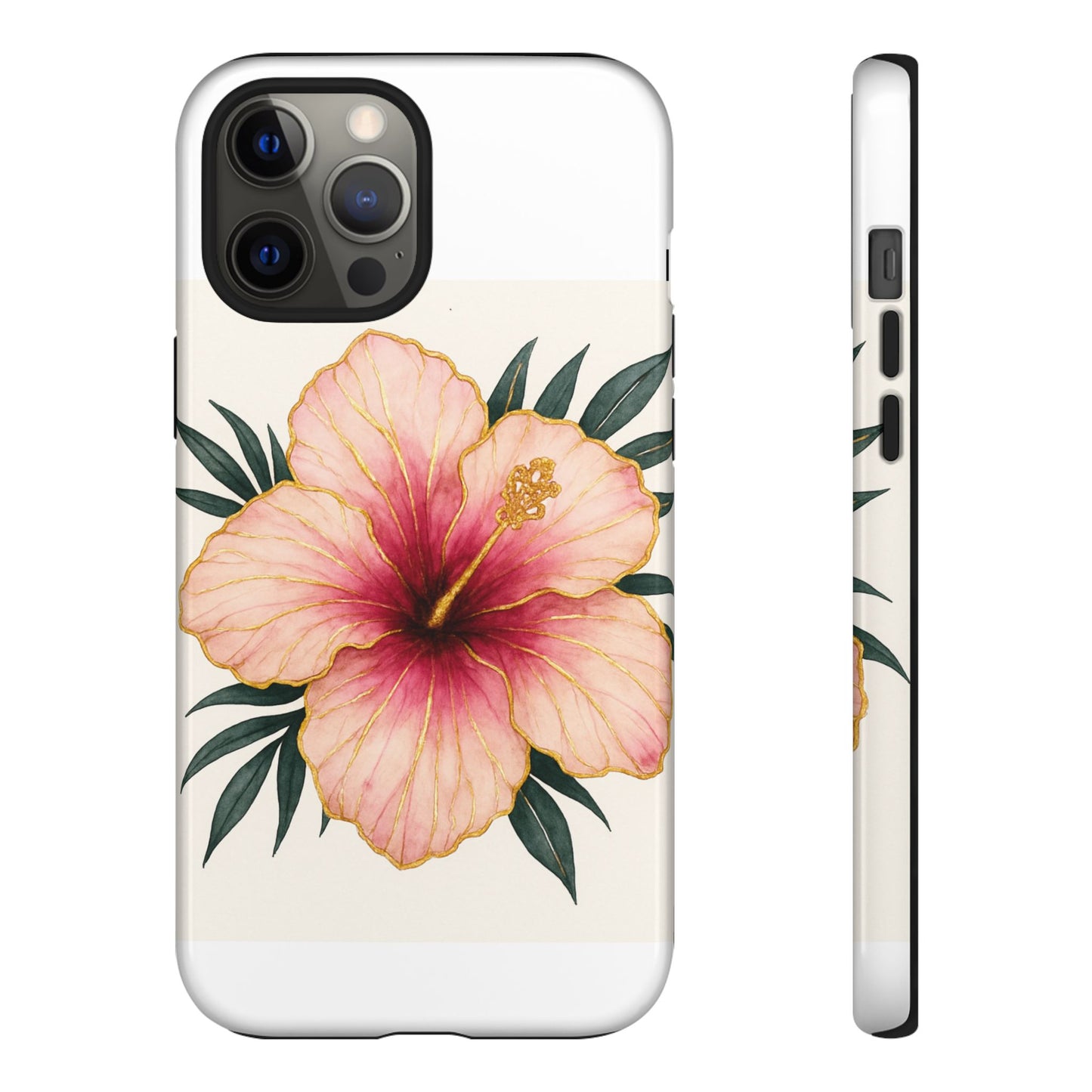 Hibiscus Flower Phone Case | Tropical Floral Design, Tough Phone Cover, Summer Vibes, Gift for Nature Lovers, Birthday Present