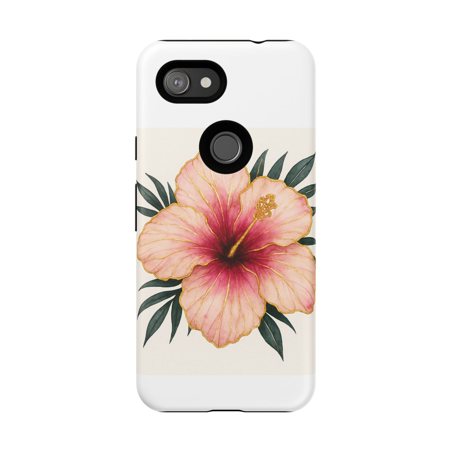 Hibiscus Flower Phone Case | Tropical Floral Design, Tough Phone Cover, Summer Vibes, Gift for Nature Lovers, Birthday Present