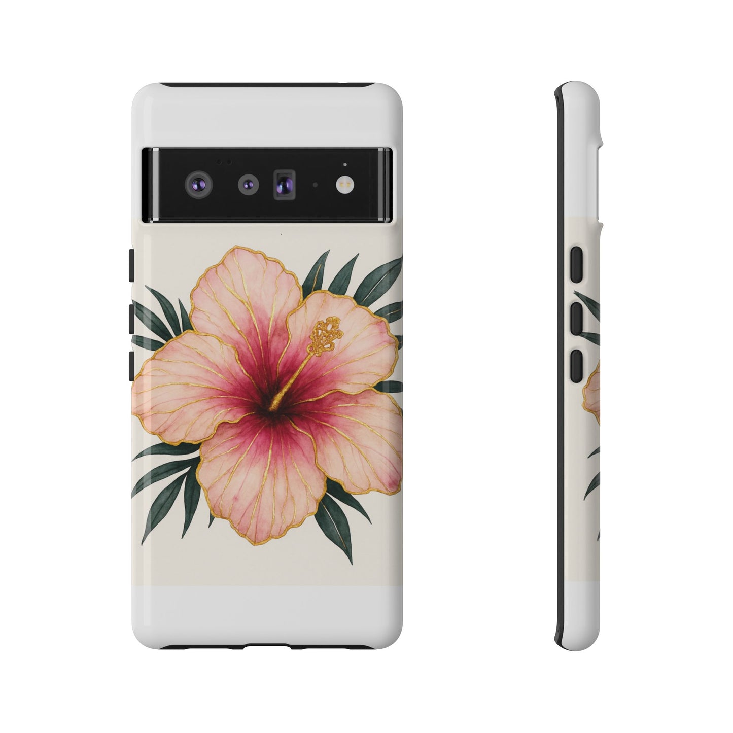Hibiscus Flower Phone Case | Tropical Floral Design, Tough Phone Cover, Summer Vibes, Gift for Nature Lovers, Birthday Present