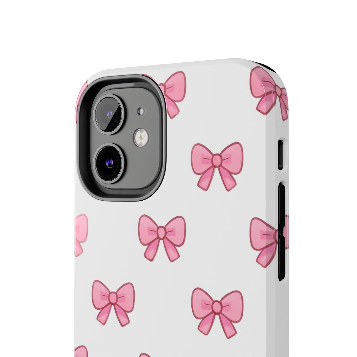 Cute Pink Bow Phone Cases, Tough Phone Cases for Girls, Stylish Phone Covers, Gift for Birthday or Special Occasion, Fashion Accessories