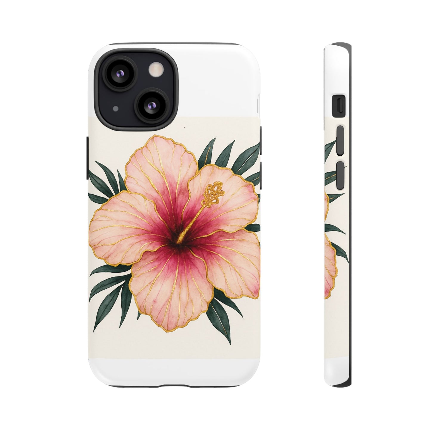 Hibiscus Flower Phone Case | Tropical Floral Design, Tough Phone Cover, Summer Vibes, Gift for Nature Lovers, Birthday Present