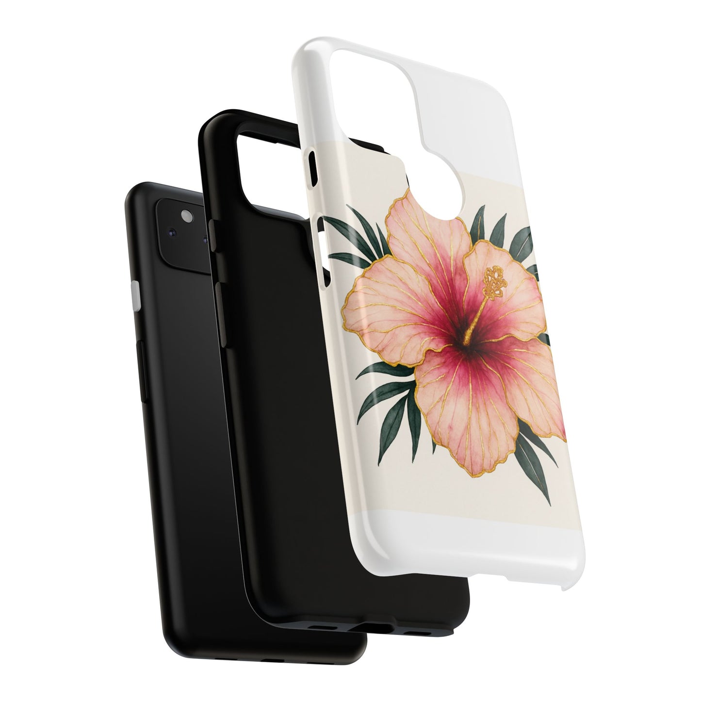 Hibiscus Flower Phone Case | Tropical Floral Design, Tough Phone Cover, Summer Vibes, Gift for Nature Lovers, Birthday Present
