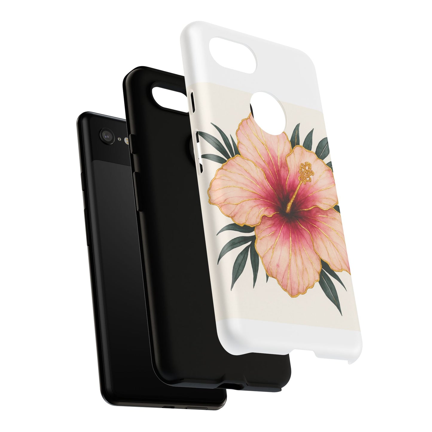 Hibiscus Flower Phone Case | Tropical Floral Design, Tough Phone Cover, Summer Vibes, Gift for Nature Lovers, Birthday Present