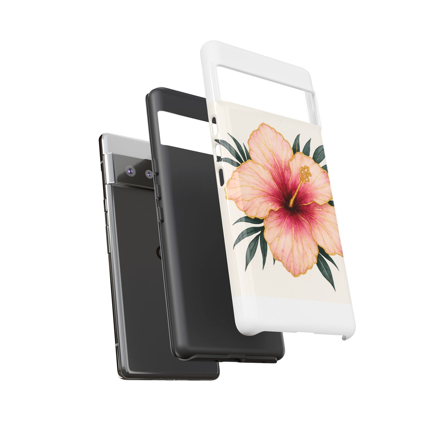 Hibiscus Flower Phone Case | Tropical Floral Design, Tough Phone Cover, Summer Vibes, Gift for Nature Lovers, Birthday Present