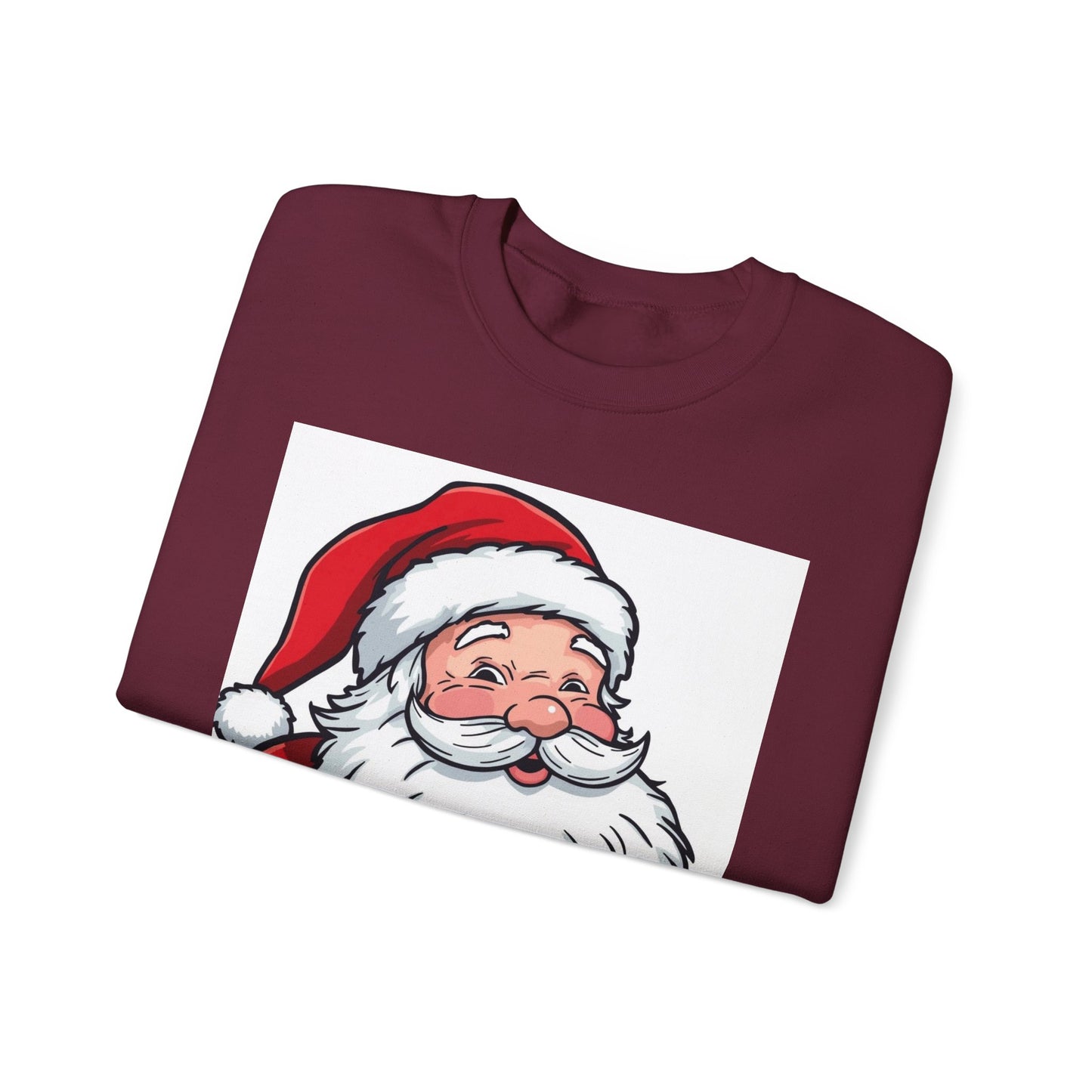 Santa Claus Graphic Sweatshirt - Vintage Merry Christmas Crewneck