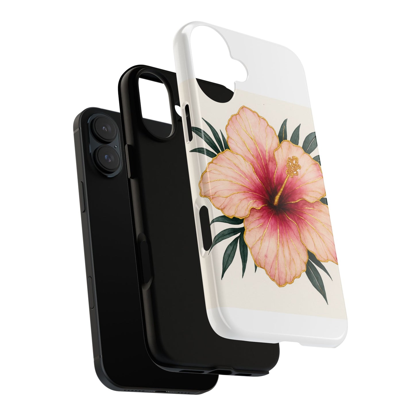 Hibiscus Flower Phone Case | Tropical Floral Design, Tough Phone Cover, Summer Vibes, Gift for Nature Lovers, Birthday Present