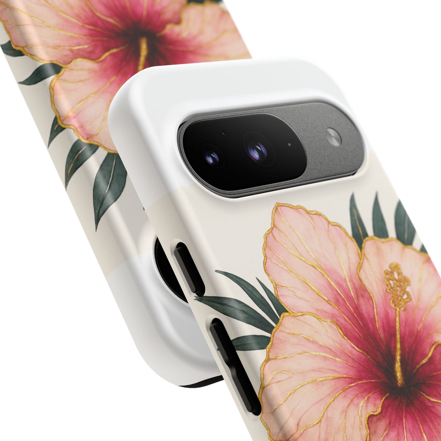 Hibiscus Flower Phone Case | Tropical Floral Design, Tough Phone Cover, Summer Vibes, Gift for Nature Lovers, Birthday Present