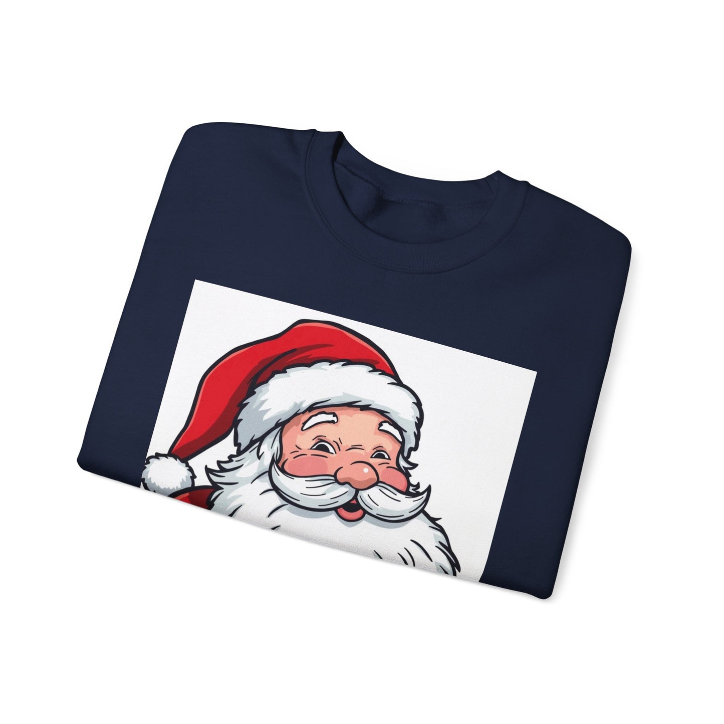 Santa Claus Graphic Sweatshirt - Vintage Merry Christmas Crewneck