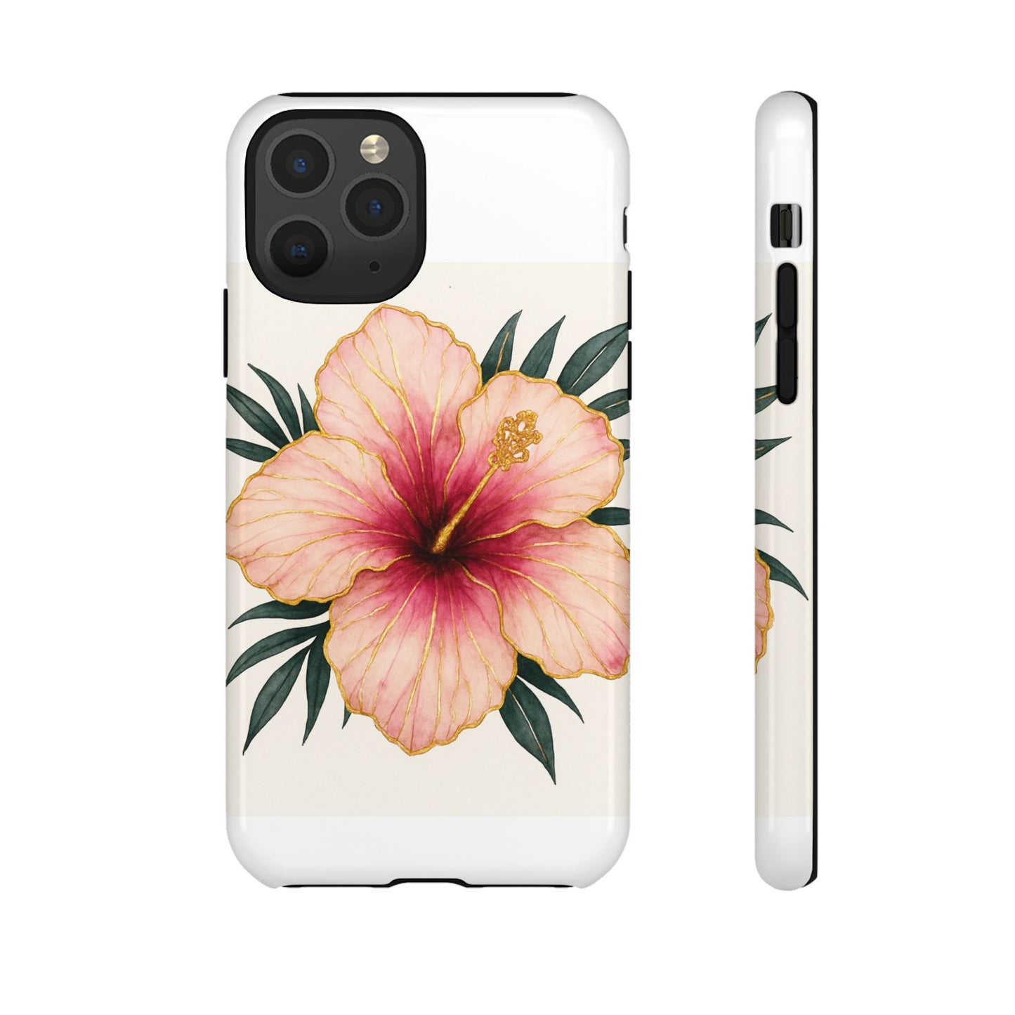 Hibiscus Flower Phone Case | Tropical Floral Design, Tough Phone Cover, Summer Vibes, Gift for Nature Lovers, Birthday Present