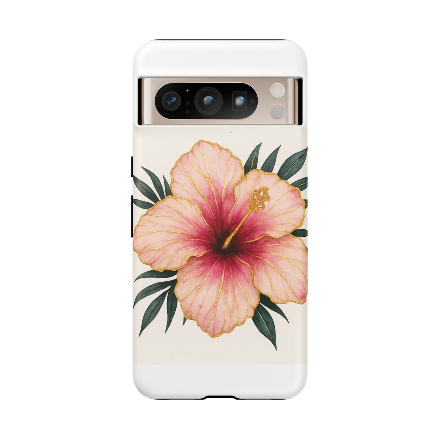 Hibiscus Flower Phone Case | Tropical Floral Design, Tough Phone Cover, Summer Vibes, Gift for Nature Lovers, Birthday Present