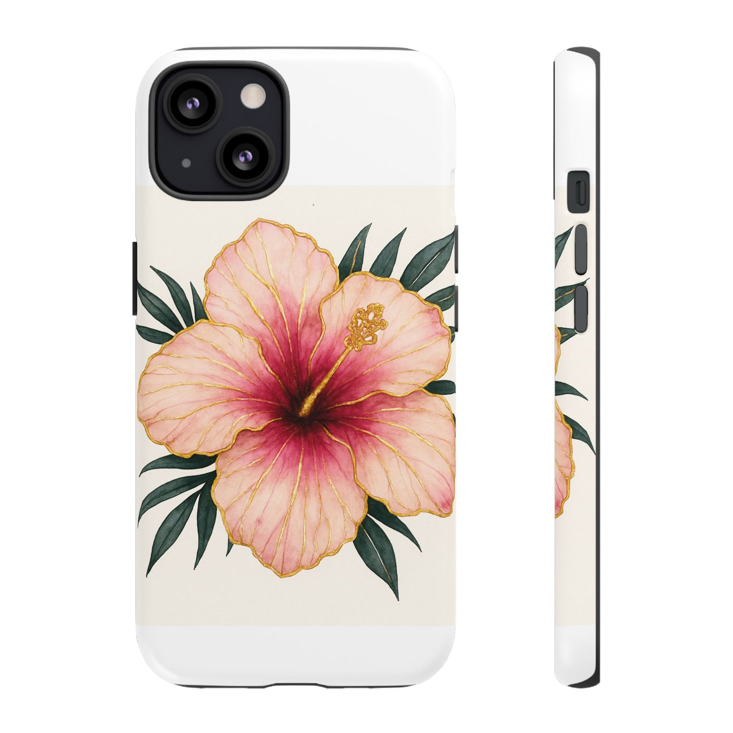 Hibiscus Flower Phone Case | Tropical Floral Design, Tough Phone Cover, Summer Vibes, Gift for Nature Lovers, Birthday Present
