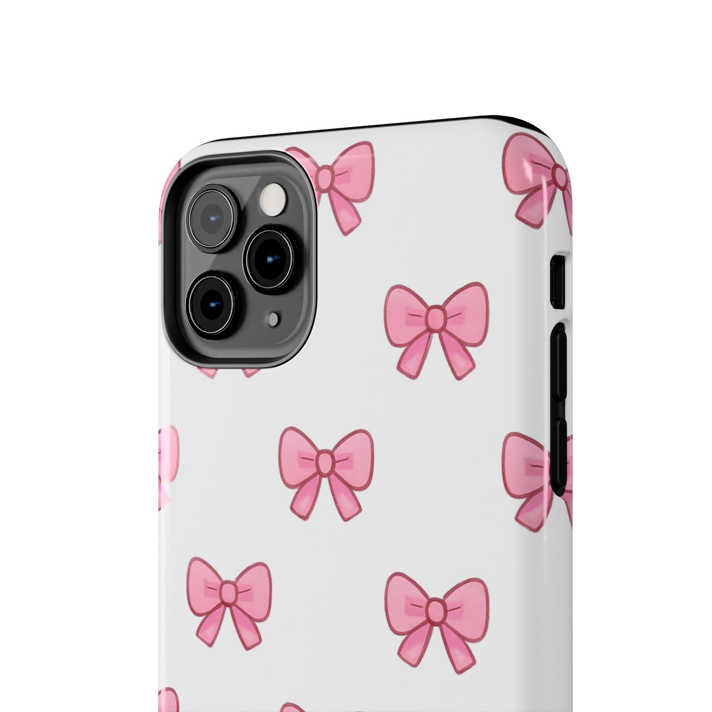 Cute Pink Bow Phone Cases, Tough Phone Cases for Girls, Stylish Phone Covers, Gift for Birthday or Special Occasion, Fashion Accessories