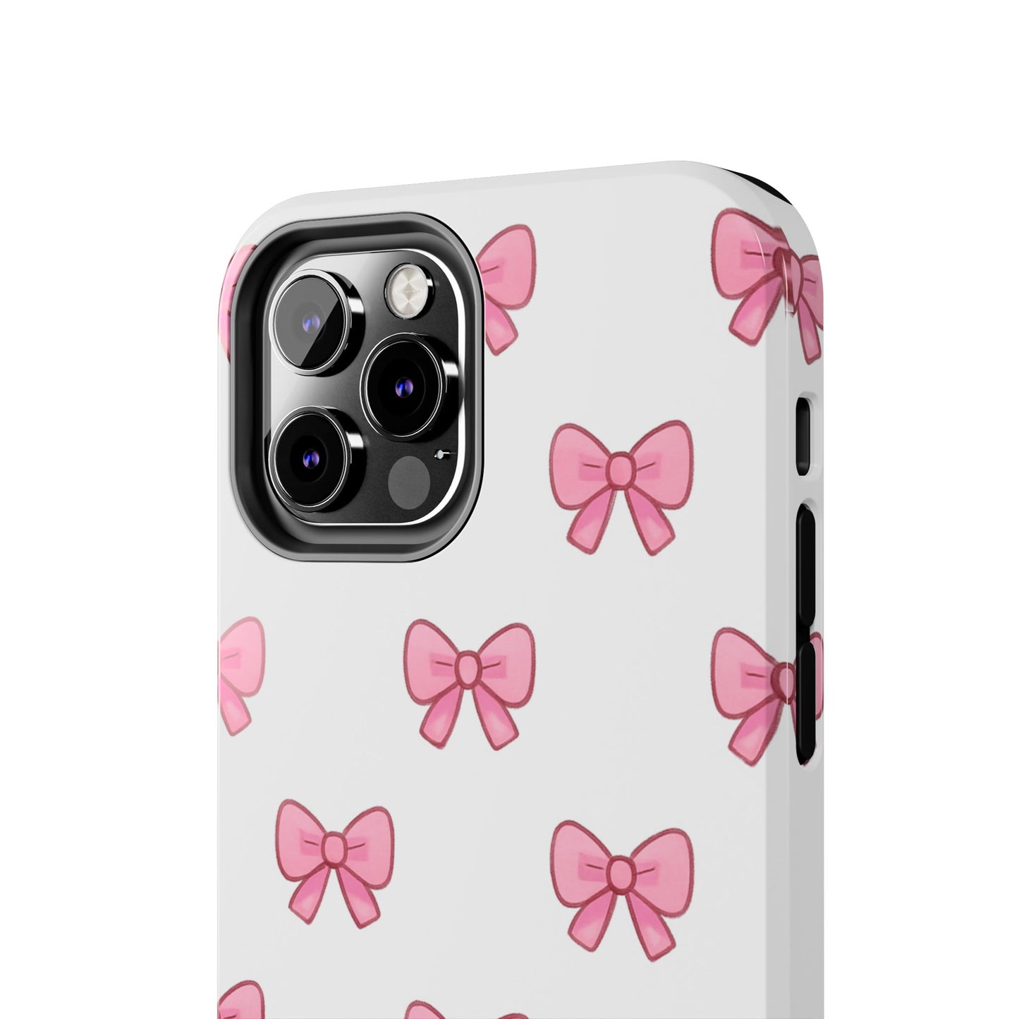 Cute Pink Bow Phone Cases, Tough Phone Cases for Girls, Stylish Phone Covers, Gift for Birthday or Special Occasion, Fashion Accessories
