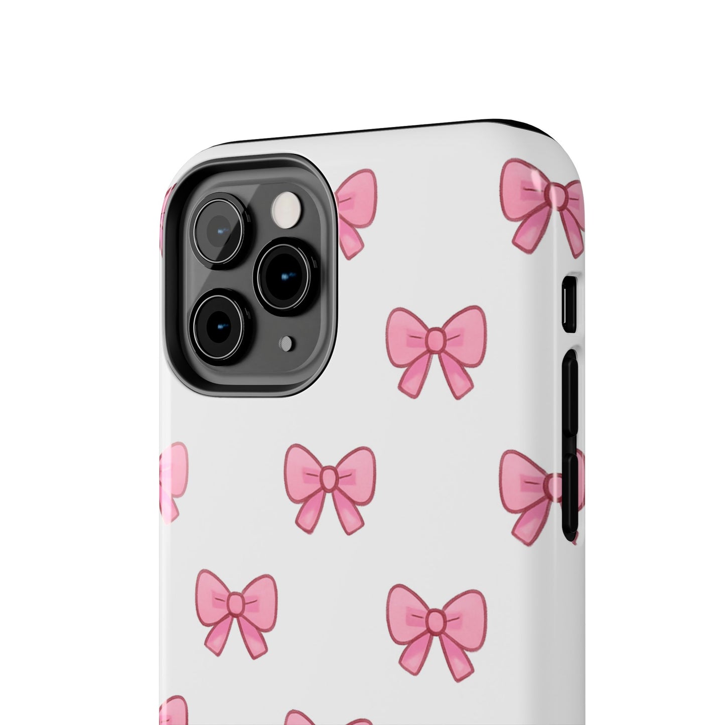 Cute Pink Bow Phone Cases, Tough Phone Cases for Girls, Stylish Phone Covers, Gift for Birthday or Special Occasion, Fashion Accessories