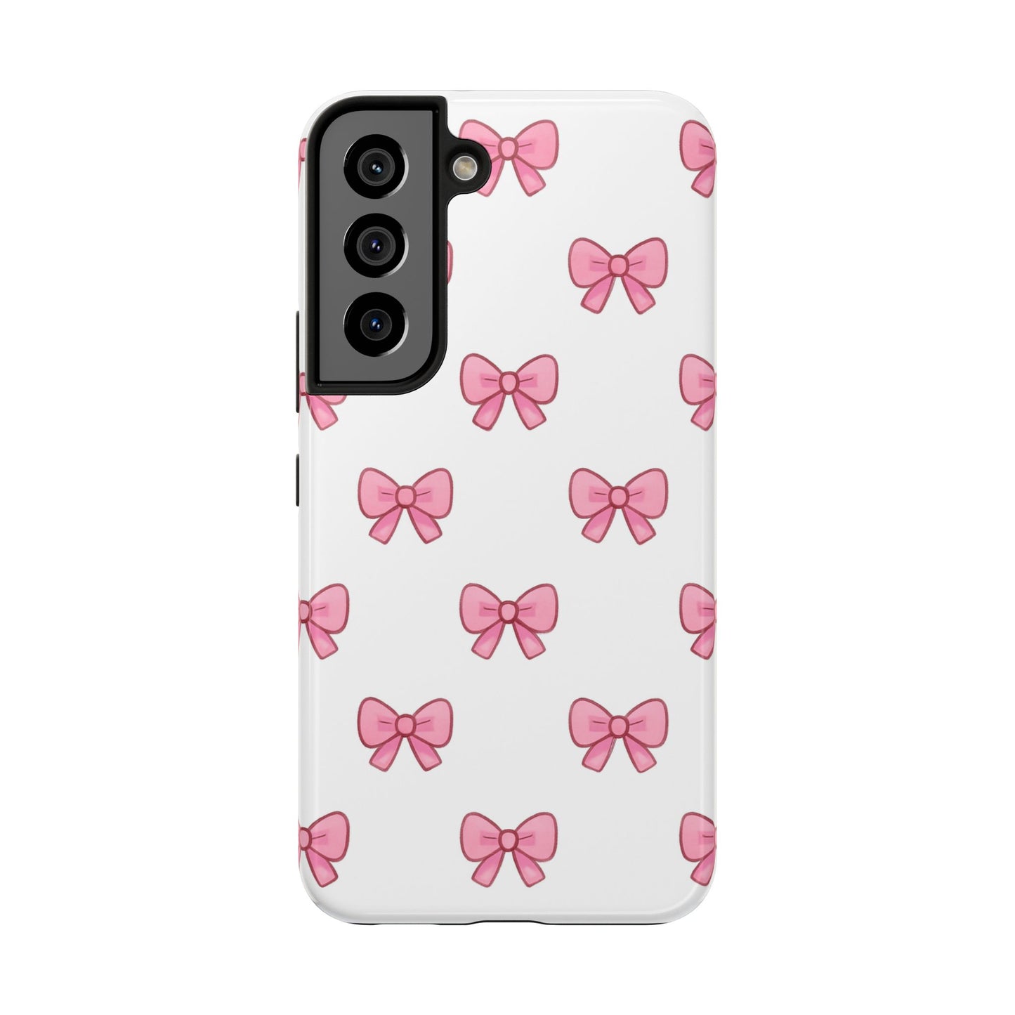 Cute Pink Bow Phone Cases, Tough Phone Cases for Girls, Stylish Phone Covers, Gift for Birthday or Special Occasion, Fashion Accessories