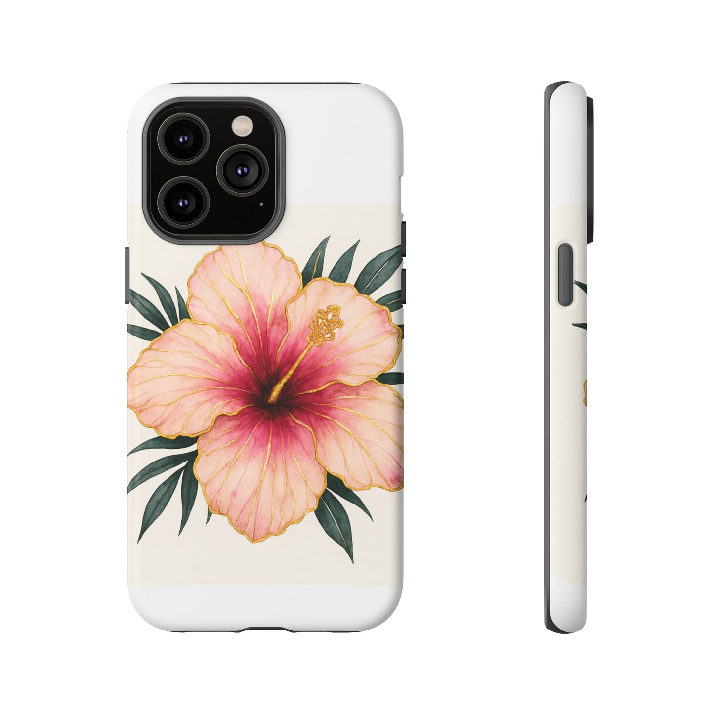 Hibiscus Flower Phone Case | Tropical Floral Design, Tough Phone Cover, Summer Vibes, Gift for Nature Lovers, Birthday Present