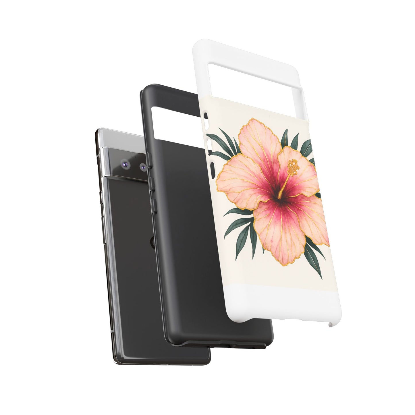 Hibiscus Flower Phone Case | Tropical Floral Design, Tough Phone Cover, Summer Vibes, Gift for Nature Lovers, Birthday Present