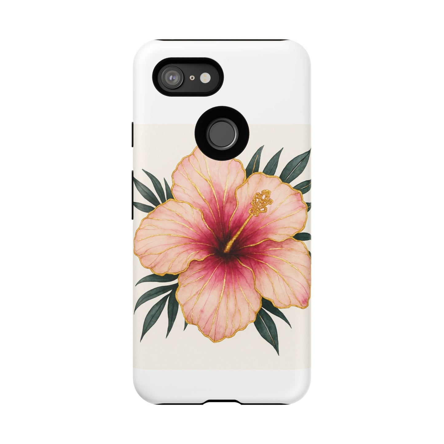 Hibiscus Flower Phone Case | Tropical Floral Design, Tough Phone Cover, Summer Vibes, Gift for Nature Lovers, Birthday Present