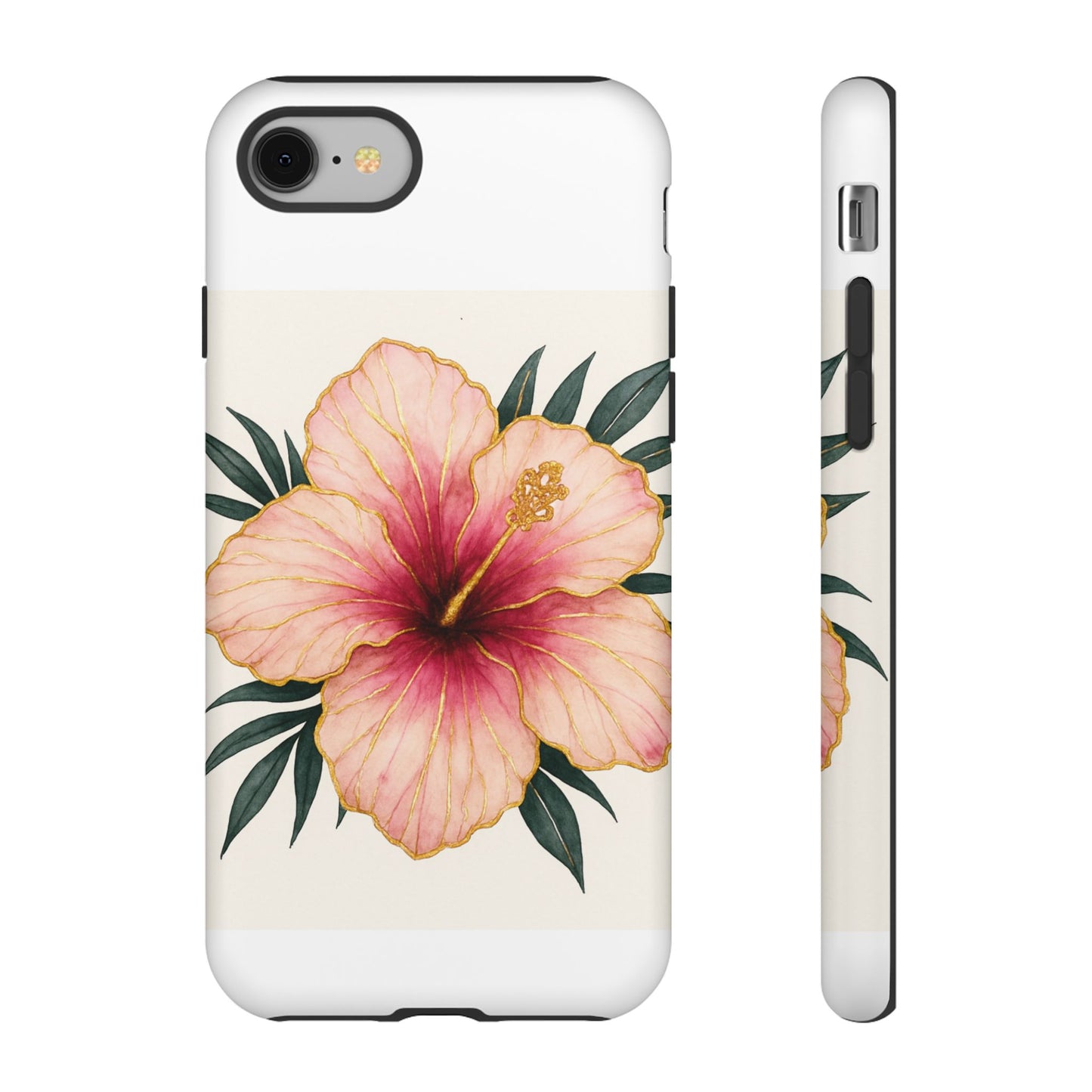 Hibiscus Flower Phone Case | Tropical Floral Design, Tough Phone Cover, Summer Vibes, Gift for Nature Lovers, Birthday Present