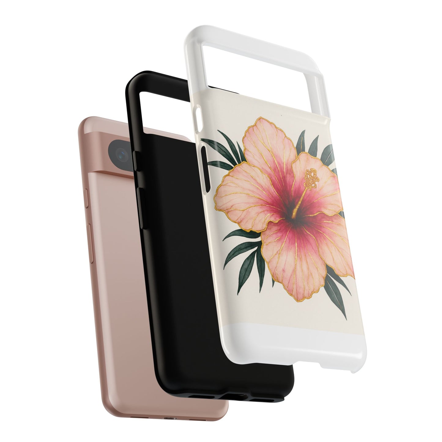 Hibiscus Flower Phone Case | Tropical Floral Design, Tough Phone Cover, Summer Vibes, Gift for Nature Lovers, Birthday Present