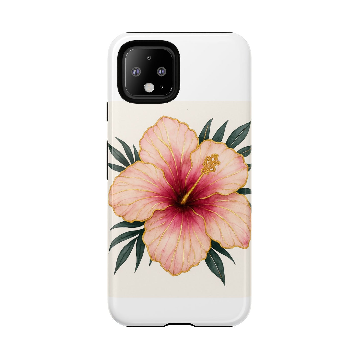 Hibiscus Flower Phone Case | Tropical Floral Design, Tough Phone Cover, Summer Vibes, Gift for Nature Lovers, Birthday Present