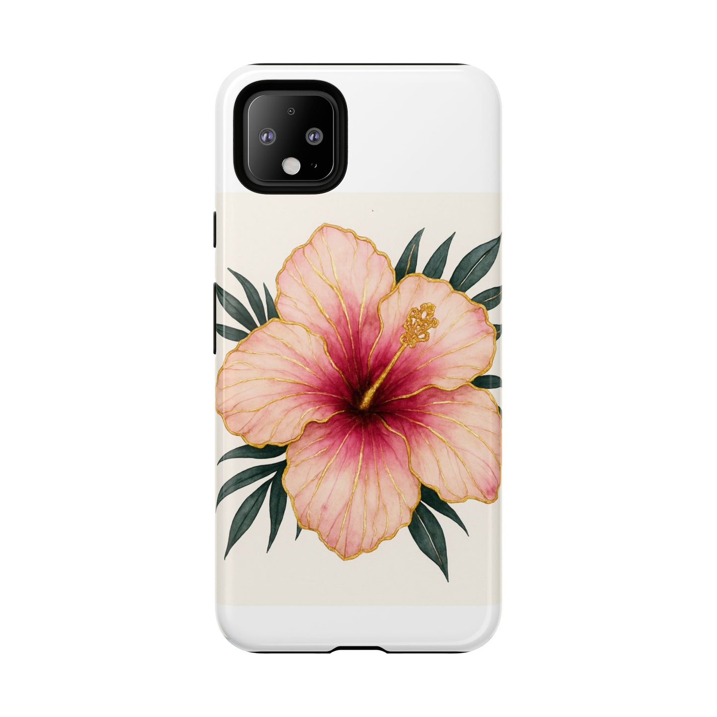 Hibiscus Flower Phone Case | Tropical Floral Design, Tough Phone Cover, Summer Vibes, Gift for Nature Lovers, Birthday Present