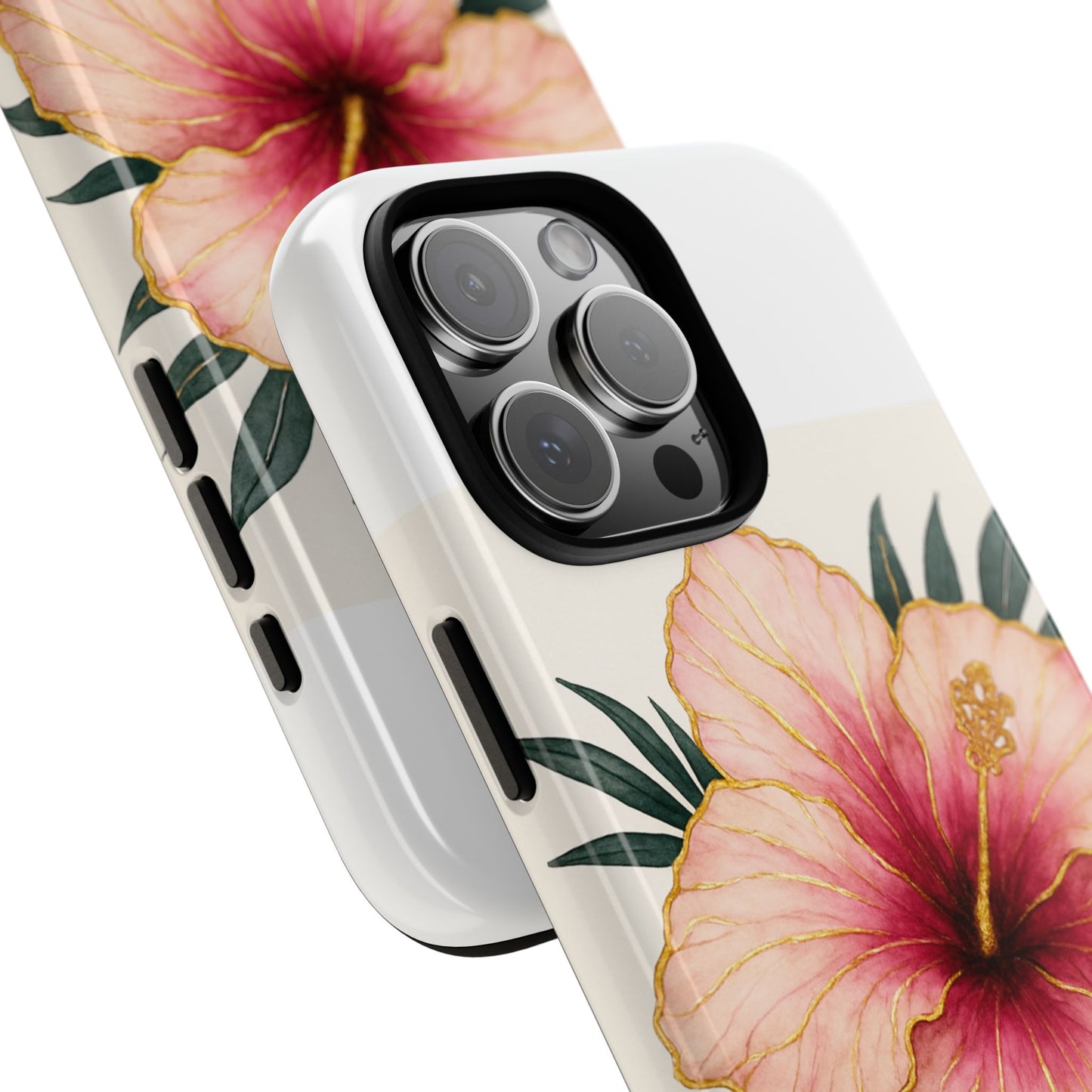 Hibiscus Flower Phone Case | Tropical Floral Design, Tough Phone Cover, Summer Vibes, Gift for Nature Lovers, Birthday Present