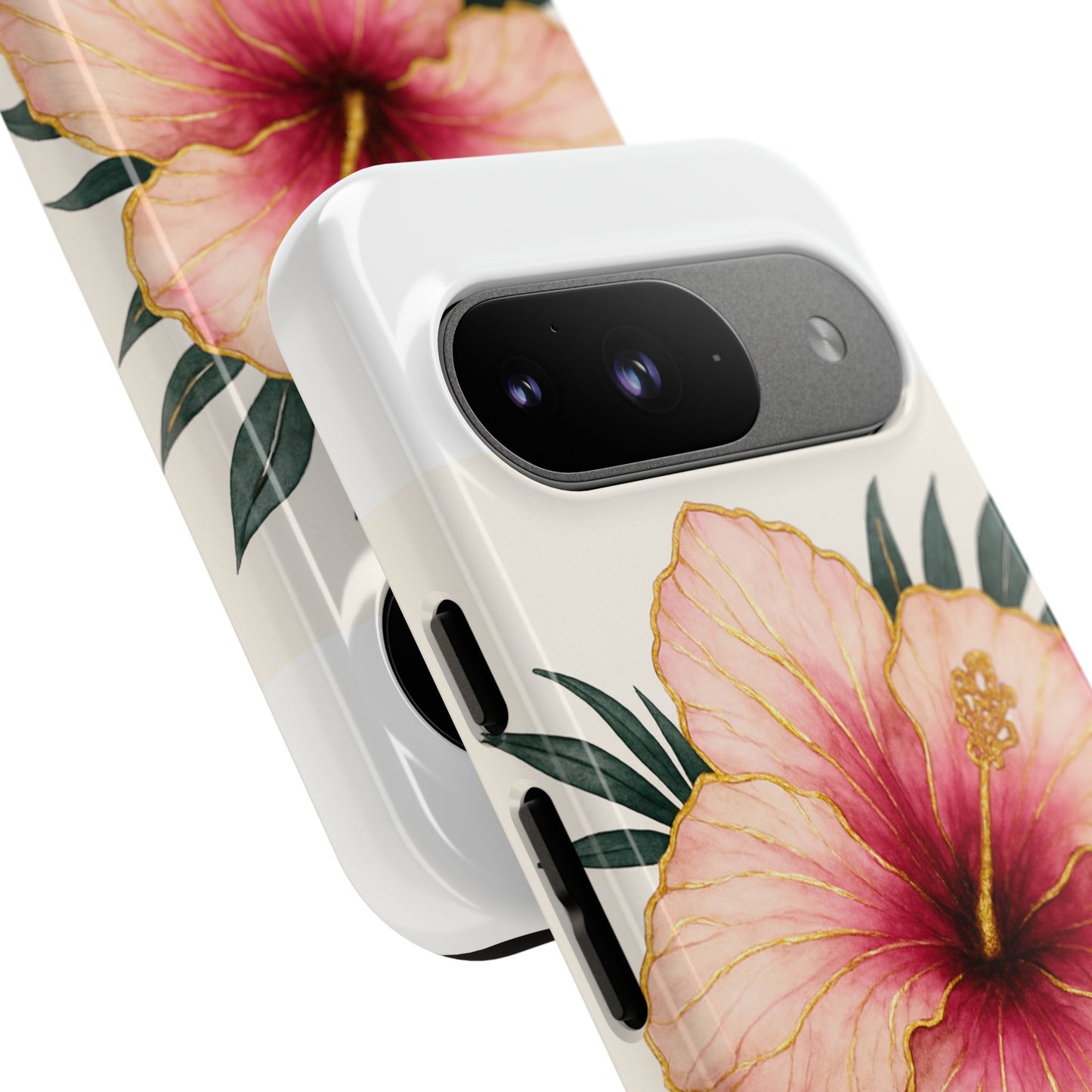 Hibiscus Flower Phone Case | Tropical Floral Design, Tough Phone Cover, Summer Vibes, Gift for Nature Lovers, Birthday Present