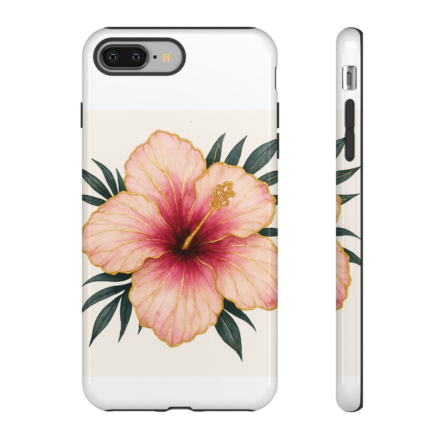 Hibiscus Flower Phone Case | Tropical Floral Design, Tough Phone Cover, Summer Vibes, Gift for Nature Lovers, Birthday Present