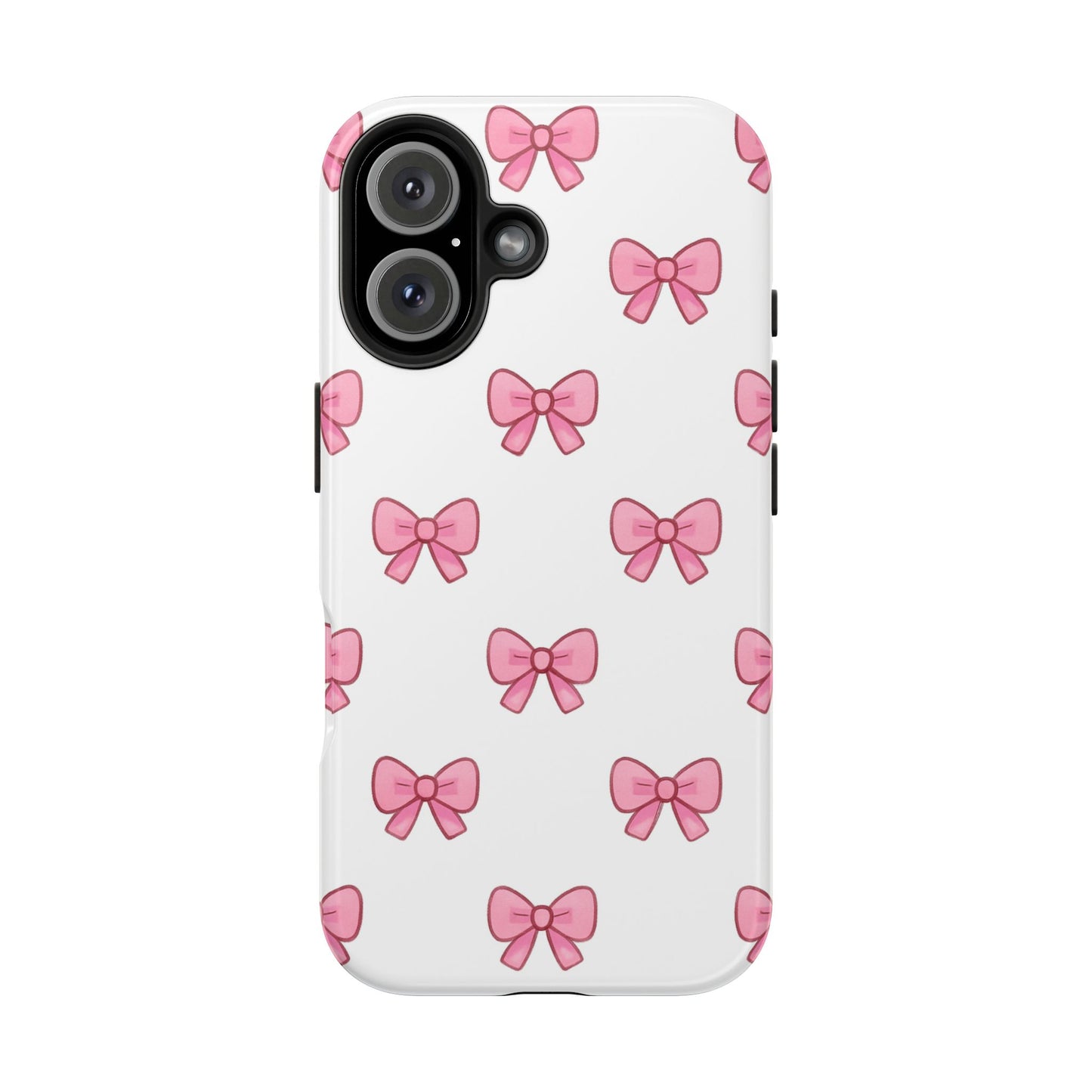 Cute Pink Bow Phone Cases, Tough Phone Cases for Girls, Stylish Phone Covers, Gift for Birthday or Special Occasion, Fashion Accessories