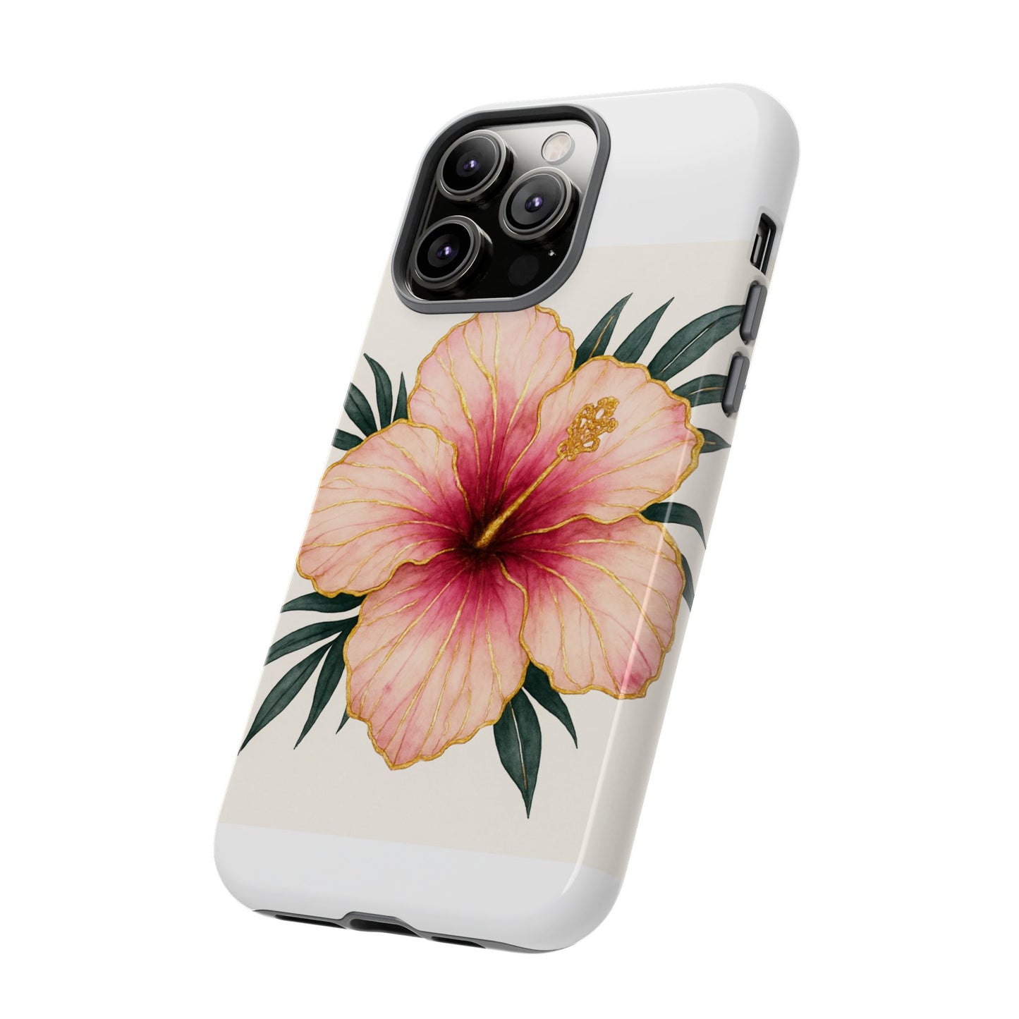 Hibiscus Flower Phone Case | Tropical Floral Design, Tough Phone Cover, Summer Vibes, Gift for Nature Lovers, Birthday Present
