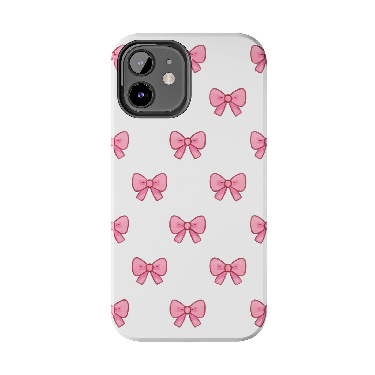 Cute Pink Bow Phone Cases, Tough Phone Cases for Girls, Stylish Phone Covers, Gift for Birthday or Special Occasion, Fashion Accessories