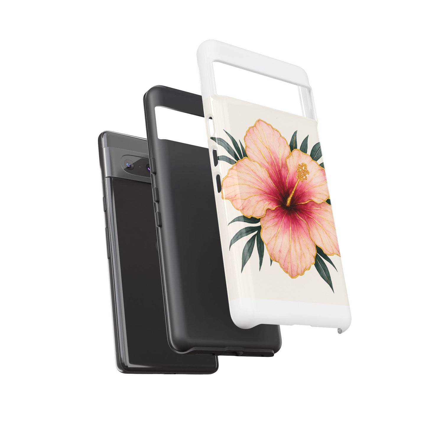 Hibiscus Flower Phone Case | Tropical Floral Design, Tough Phone Cover, Summer Vibes, Gift for Nature Lovers, Birthday Present