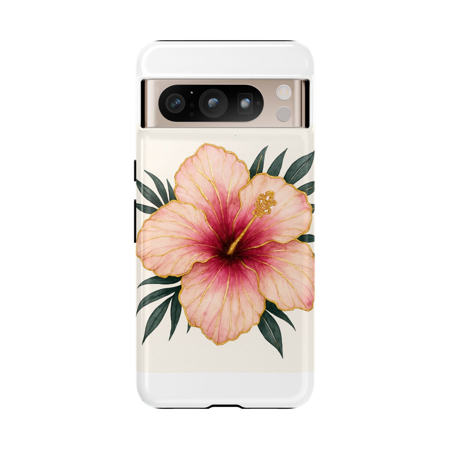 Hibiscus Flower Phone Case | Tropical Floral Design, Tough Phone Cover, Summer Vibes, Gift for Nature Lovers, Birthday Present