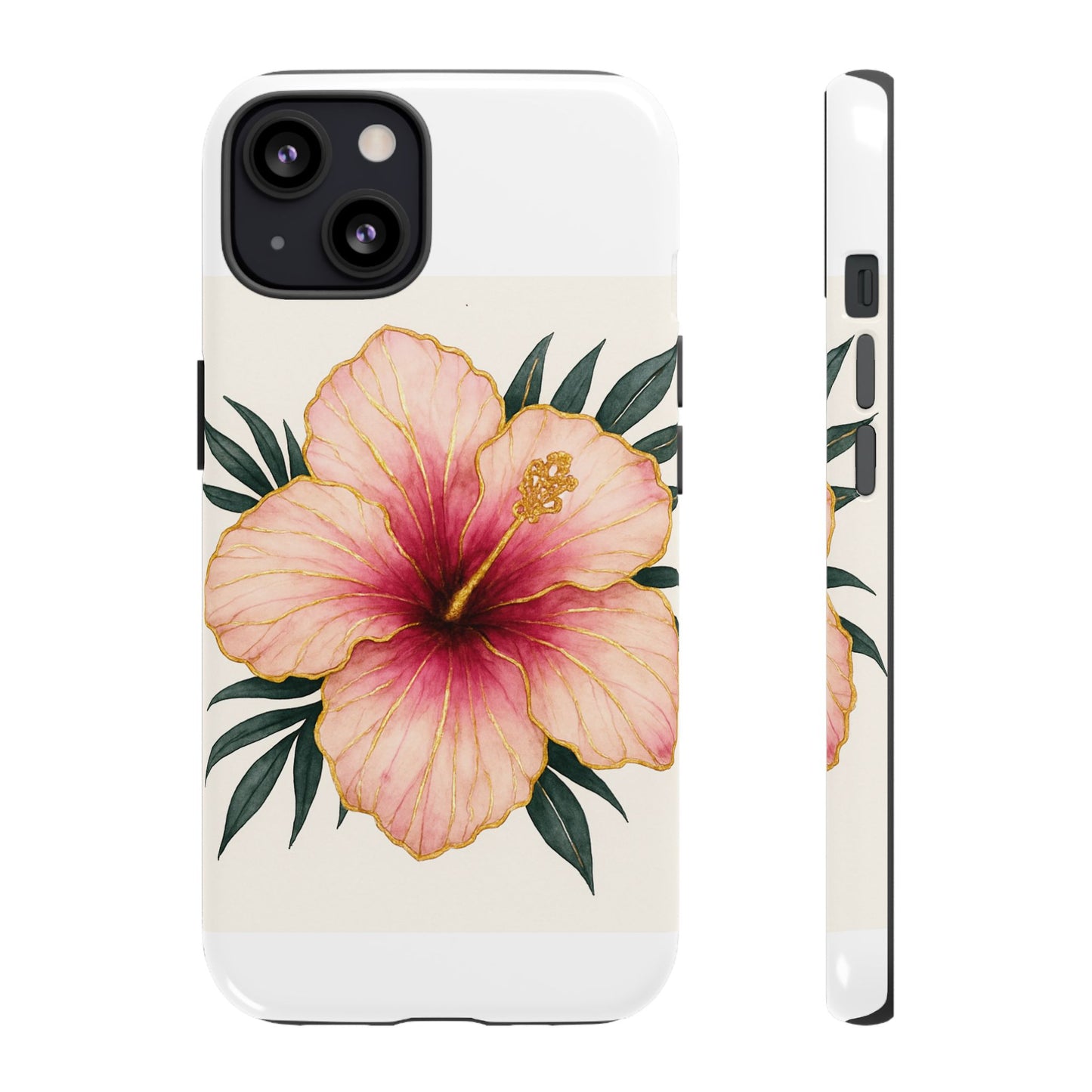 Hibiscus Flower Phone Case | Tropical Floral Design, Tough Phone Cover, Summer Vibes, Gift for Nature Lovers, Birthday Present