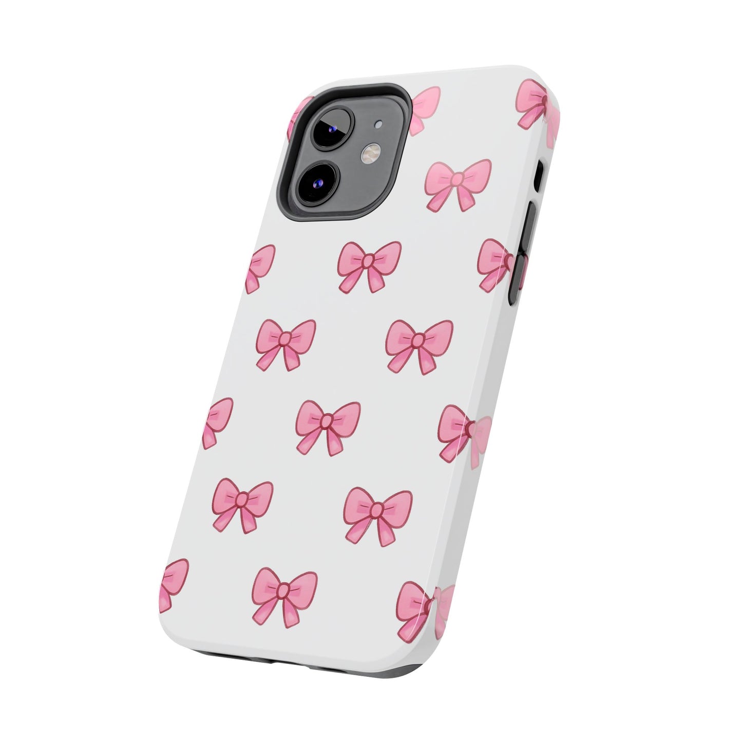Cute Pink Bow Phone Cases, Tough Phone Cases for Girls, Stylish Phone Covers, Gift for Birthday or Special Occasion, Fashion Accessories