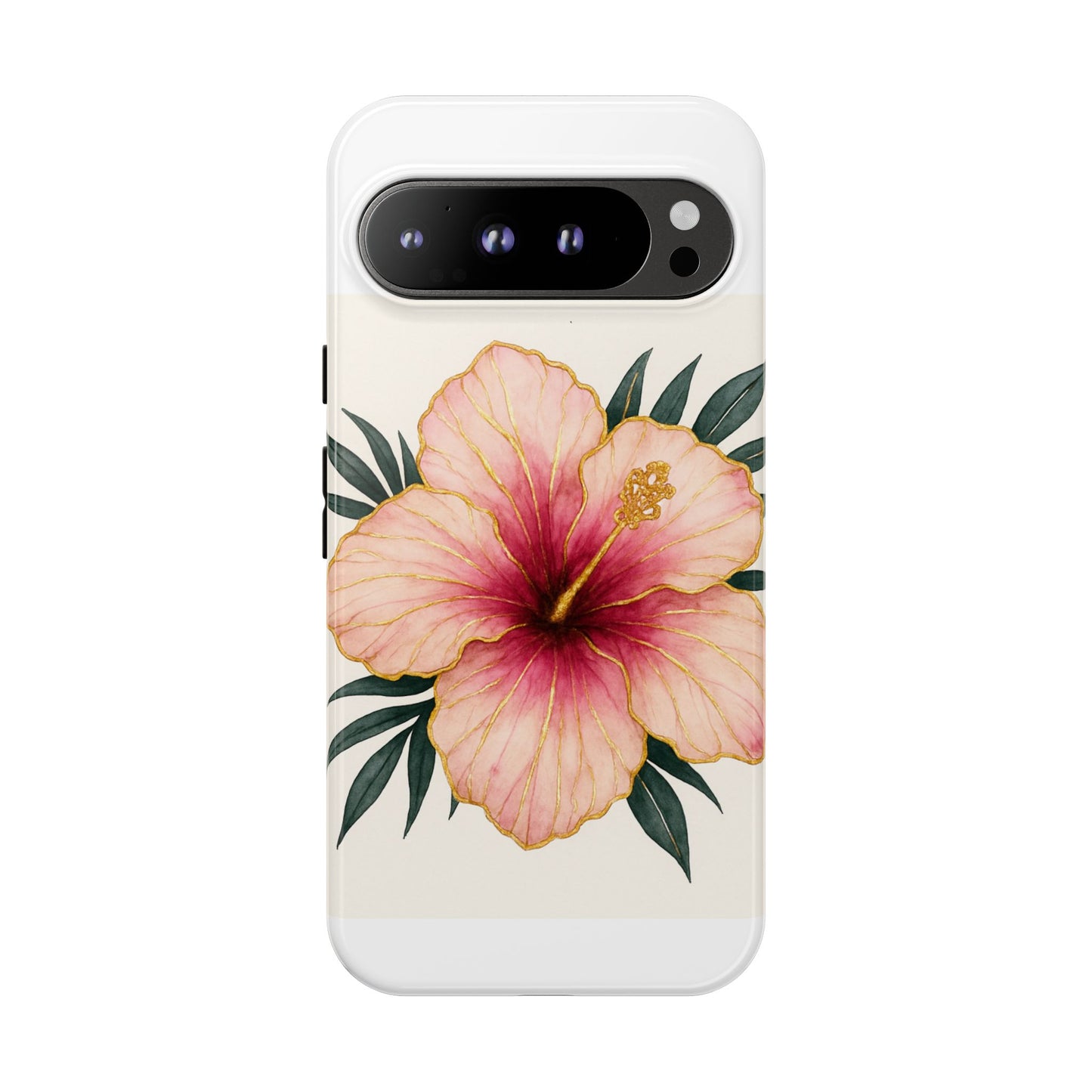 Hibiscus Flower Phone Case | Tropical Floral Design, Tough Phone Cover, Summer Vibes, Gift for Nature Lovers, Birthday Present