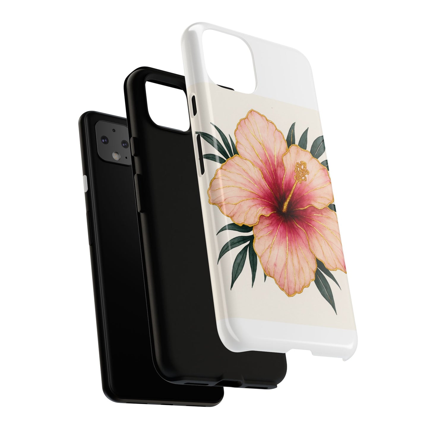 Hibiscus Flower Phone Case | Tropical Floral Design, Tough Phone Cover, Summer Vibes, Gift for Nature Lovers, Birthday Present