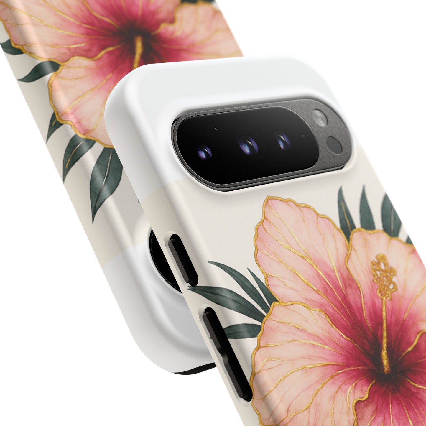 Hibiscus Flower Phone Case | Tropical Floral Design, Tough Phone Cover, Summer Vibes, Gift for Nature Lovers, Birthday Present