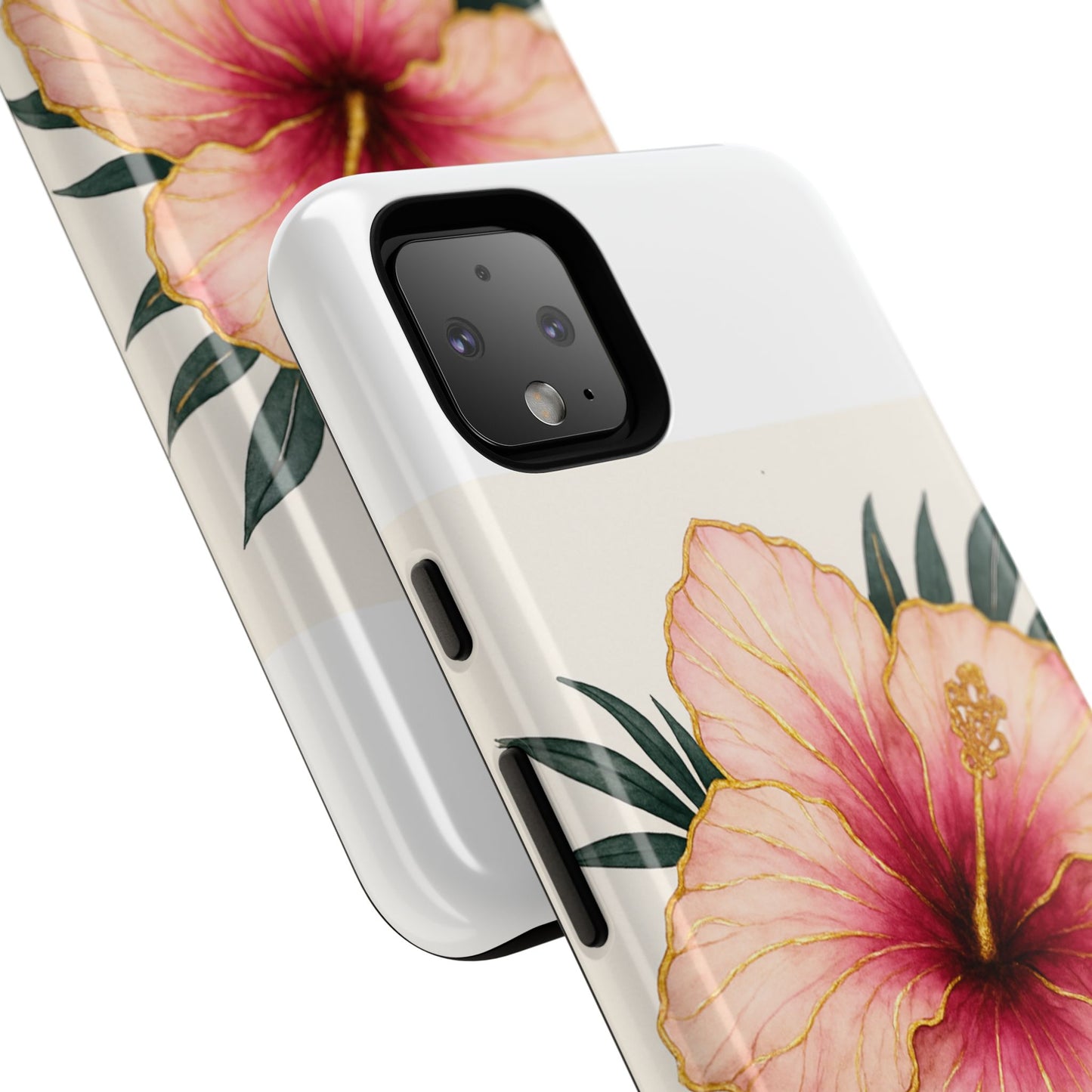 Hibiscus Flower Phone Case | Tropical Floral Design, Tough Phone Cover, Summer Vibes, Gift for Nature Lovers, Birthday Present
