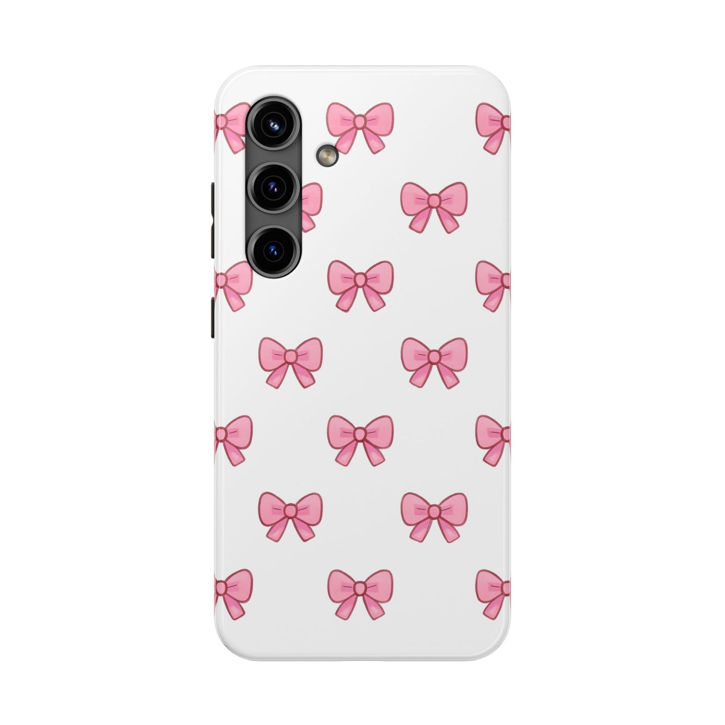 Cute Pink Bow Phone Cases, Tough Phone Cases for Girls, Stylish Phone Covers, Gift for Birthday or Special Occasion, Fashion Accessories
