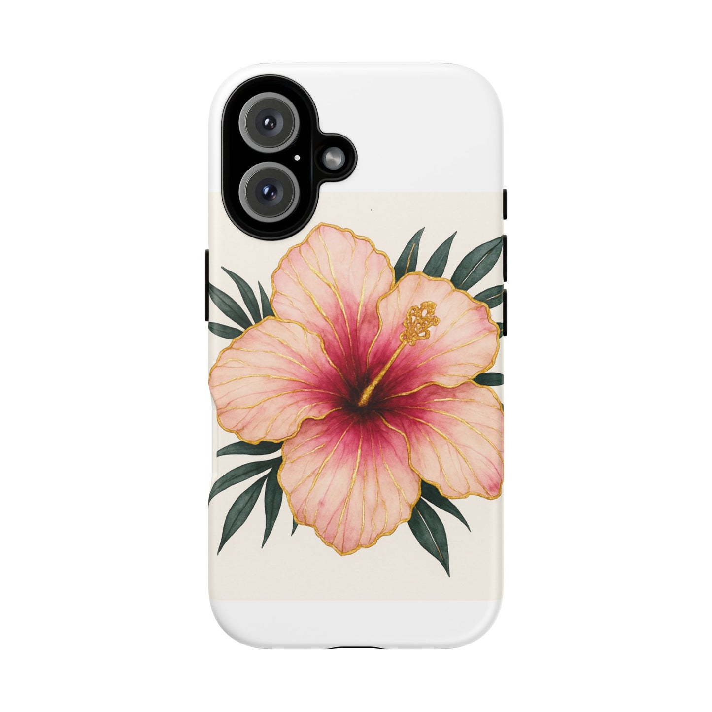 Hibiscus Flower Phone Case | Tropical Floral Design, Tough Phone Cover, Summer Vibes, Gift for Nature Lovers, Birthday Present
