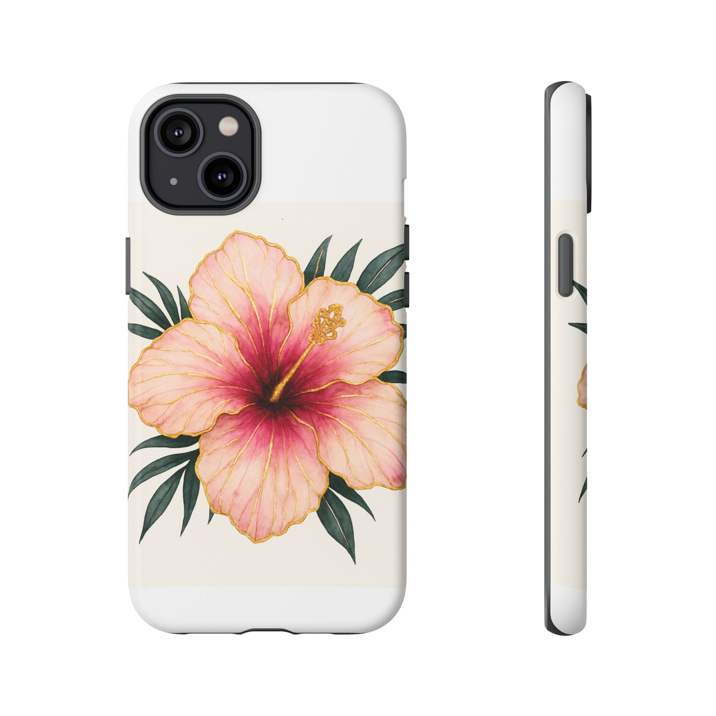 Hibiscus Flower Phone Case | Tropical Floral Design, Tough Phone Cover, Summer Vibes, Gift for Nature Lovers, Birthday Present