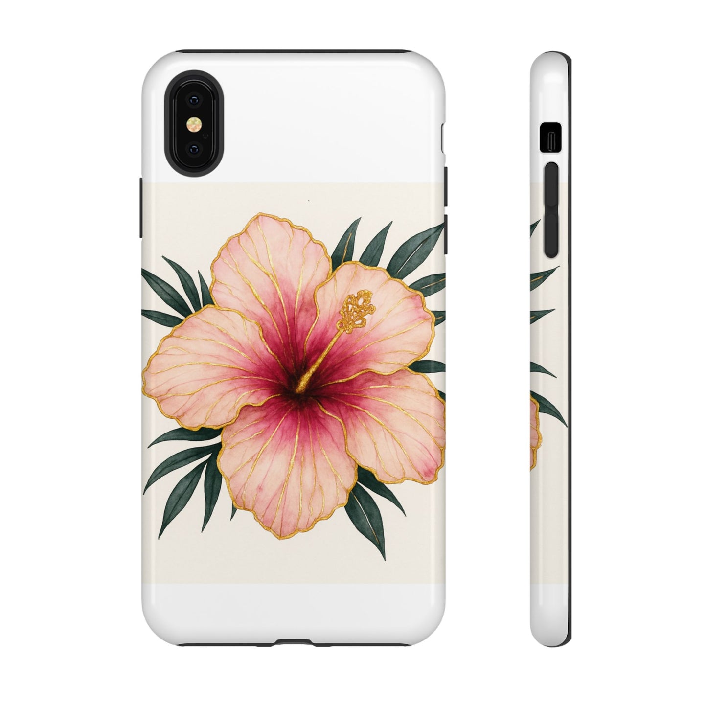Hibiscus Flower Phone Case | Tropical Floral Design, Tough Phone Cover, Summer Vibes, Gift for Nature Lovers, Birthday Present