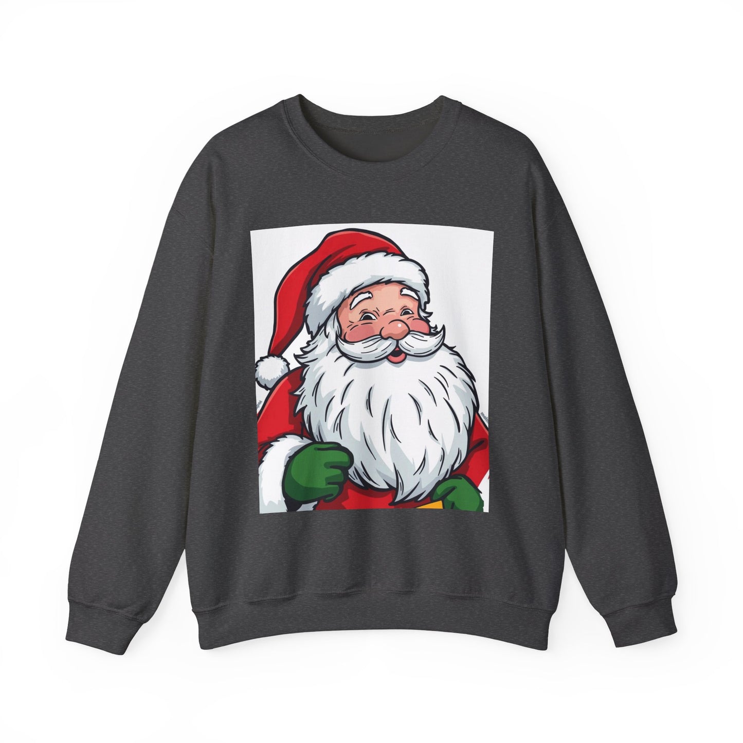 Santa Claus Graphic Sweatshirt - Vintage Merry Christmas Crewneck
