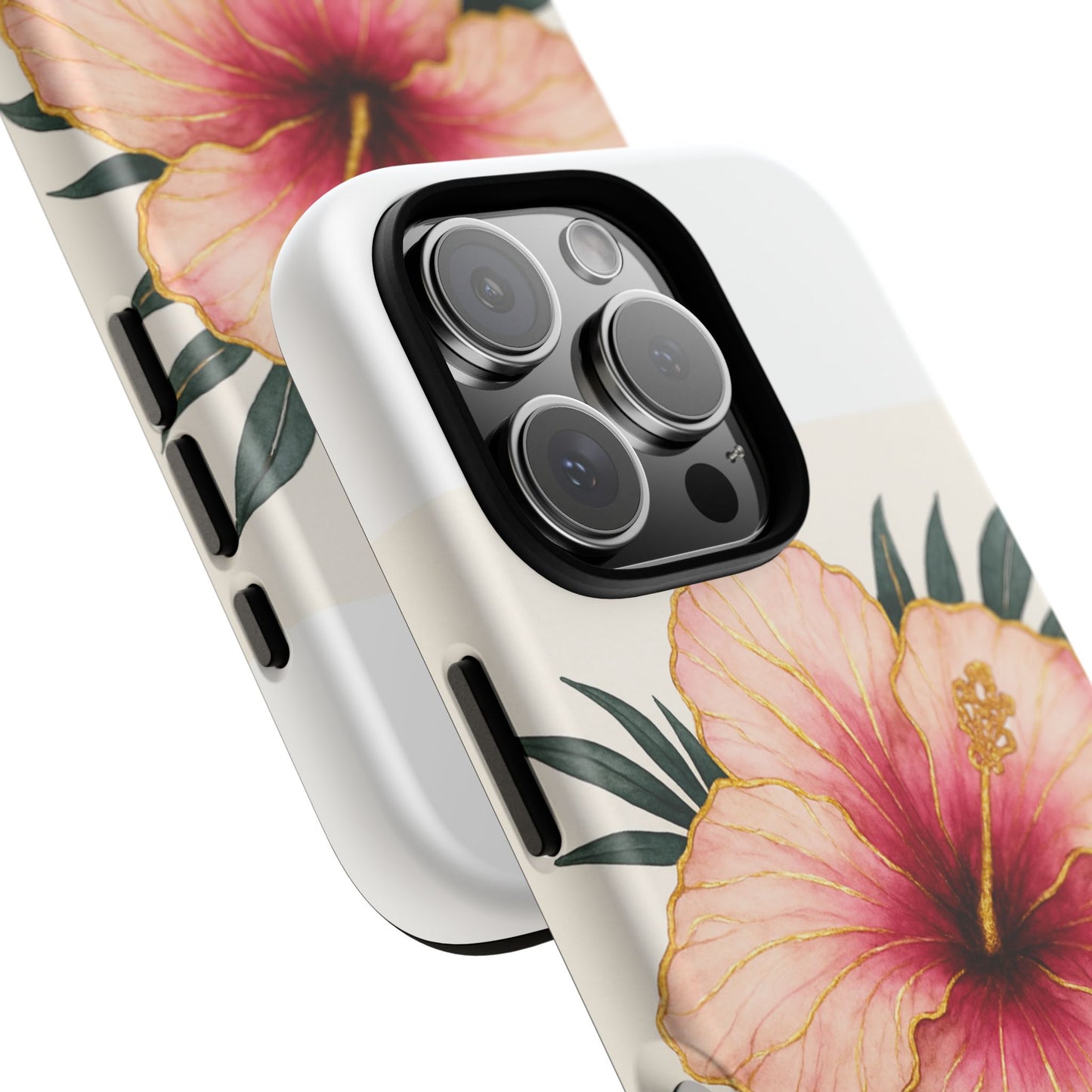 Hibiscus Flower Phone Case | Tropical Floral Design, Tough Phone Cover, Summer Vibes, Gift for Nature Lovers, Birthday Present