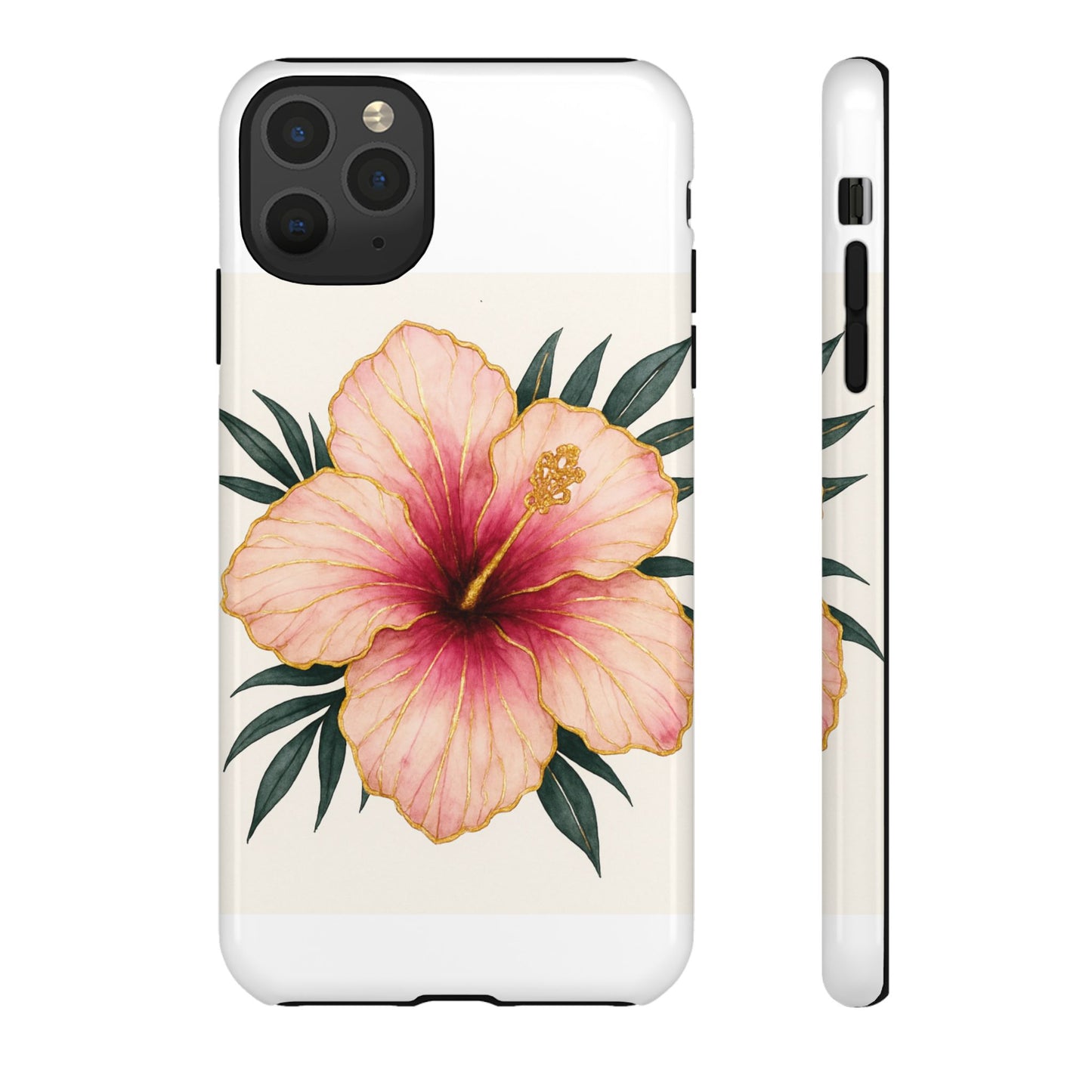 Hibiscus Flower Phone Case | Tropical Floral Design, Tough Phone Cover, Summer Vibes, Gift for Nature Lovers, Birthday Present