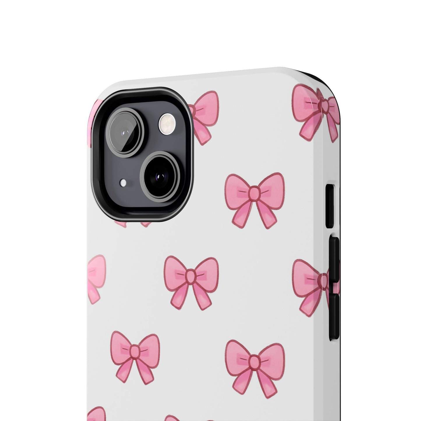 Cute Pink Bow Phone Cases, Tough Phone Cases for Girls, Stylish Phone Covers, Gift for Birthday or Special Occasion, Fashion Accessories