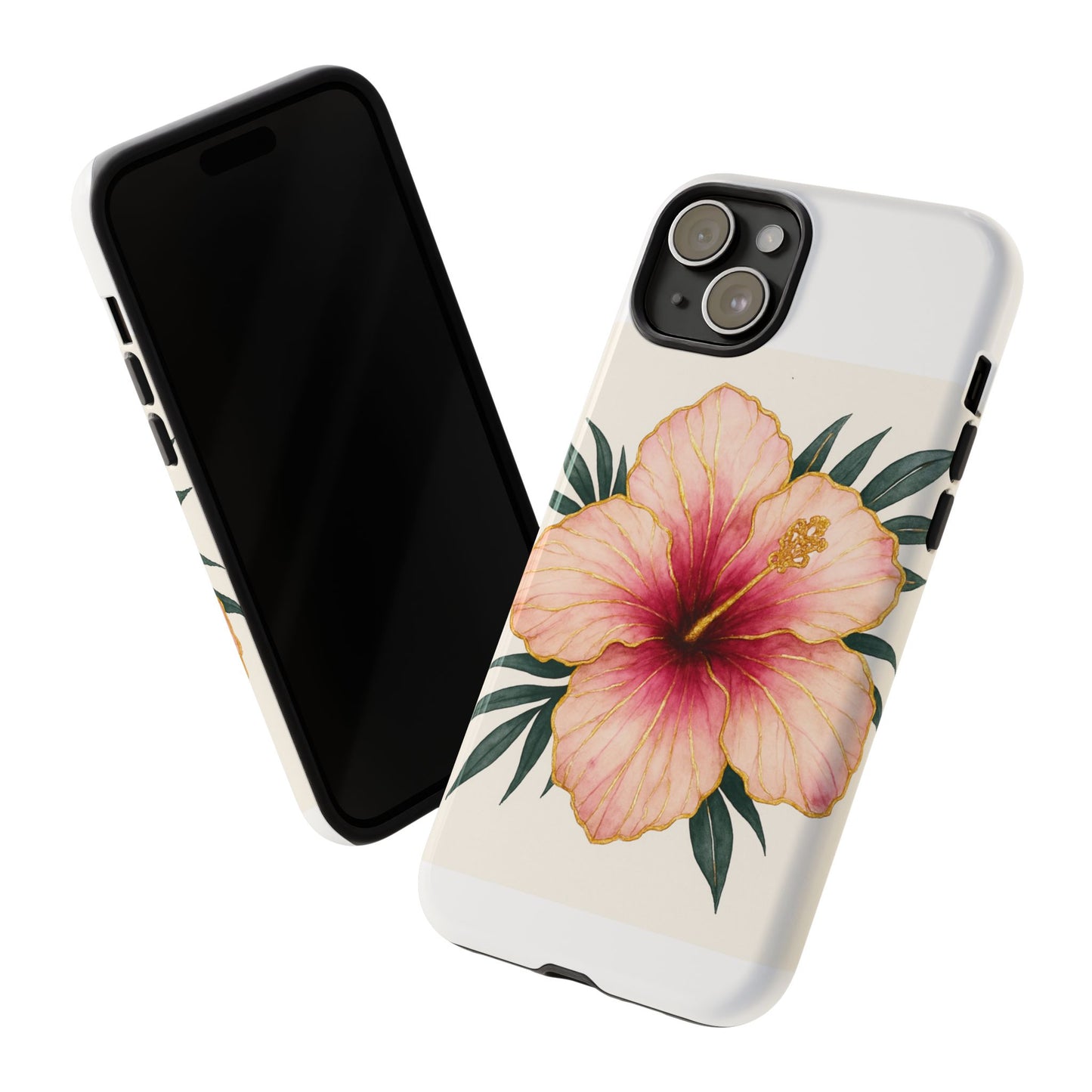 Hibiscus Flower Phone Case | Tropical Floral Design, Tough Phone Cover, Summer Vibes, Gift for Nature Lovers, Birthday Present