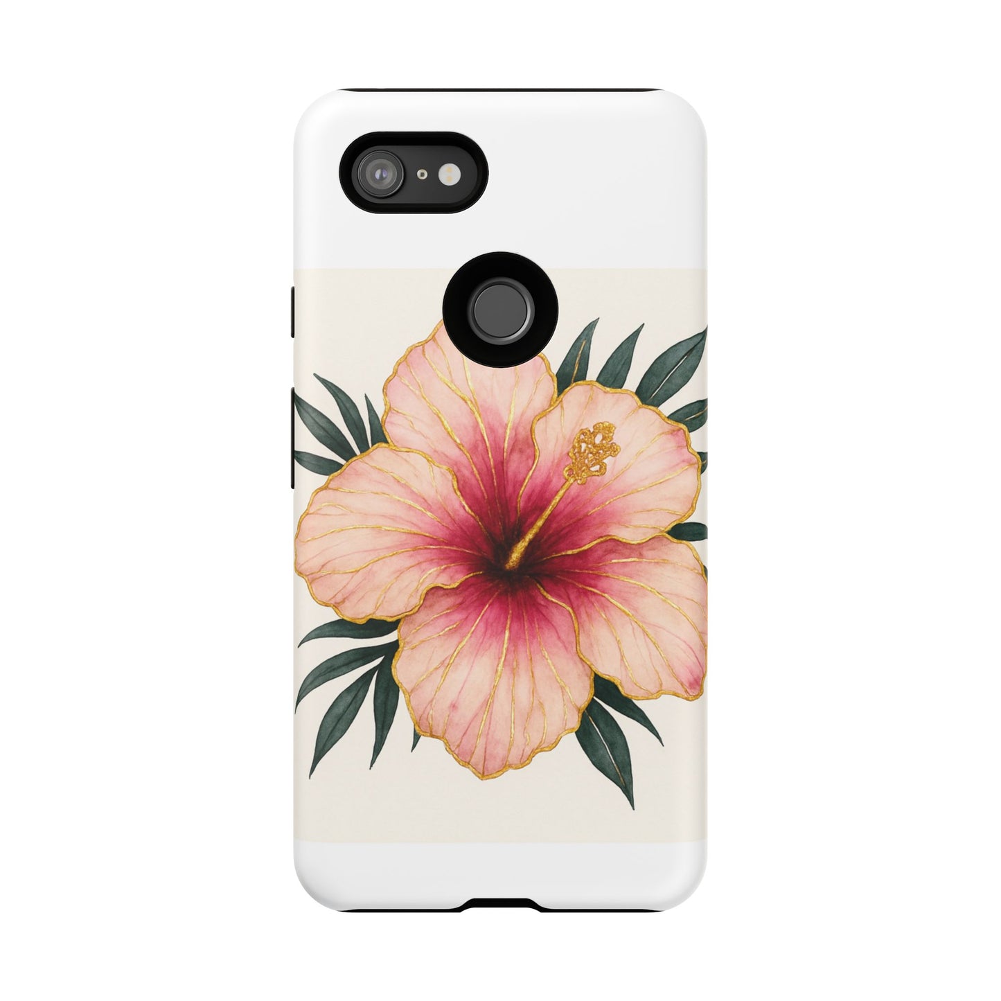 Hibiscus Flower Phone Case | Tropical Floral Design, Tough Phone Cover, Summer Vibes, Gift for Nature Lovers, Birthday Present